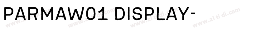ParmaW01 Display字体转换